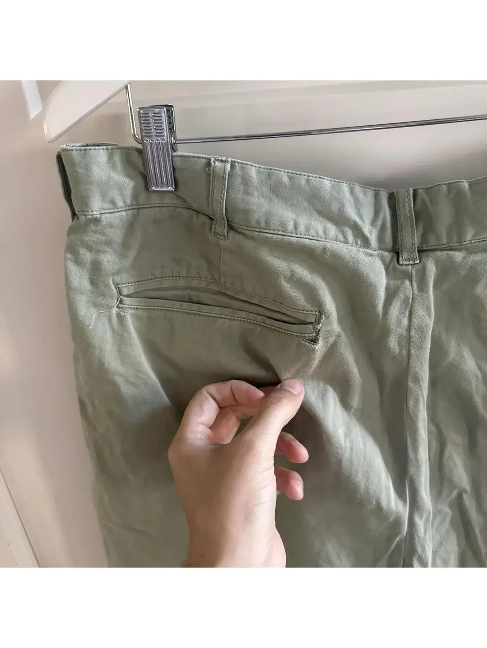 Faherty Mint Green Chino Shorts Mens 35 Cotton Stretch Casual Summer